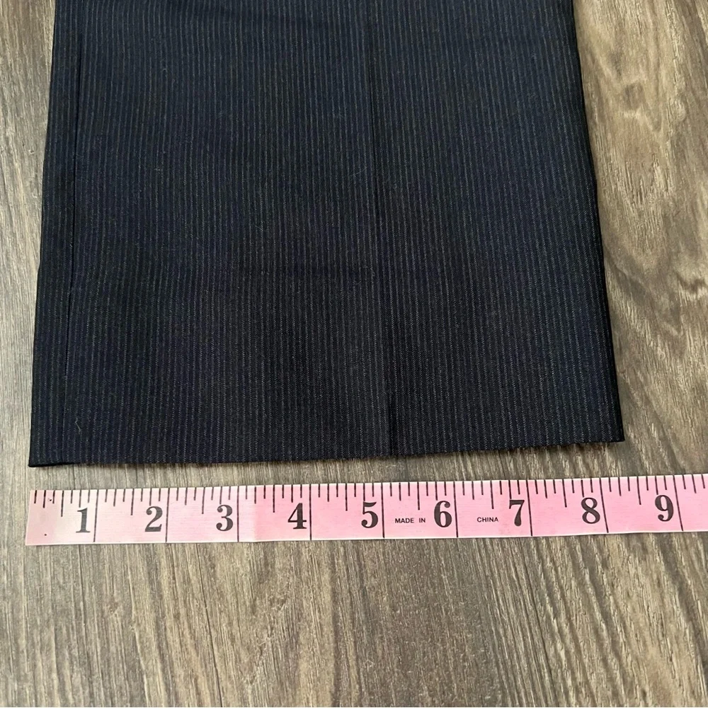Burberry Authentic Grayish Blue striped Straight Leg Trouser Pants - Picture 11 of 16